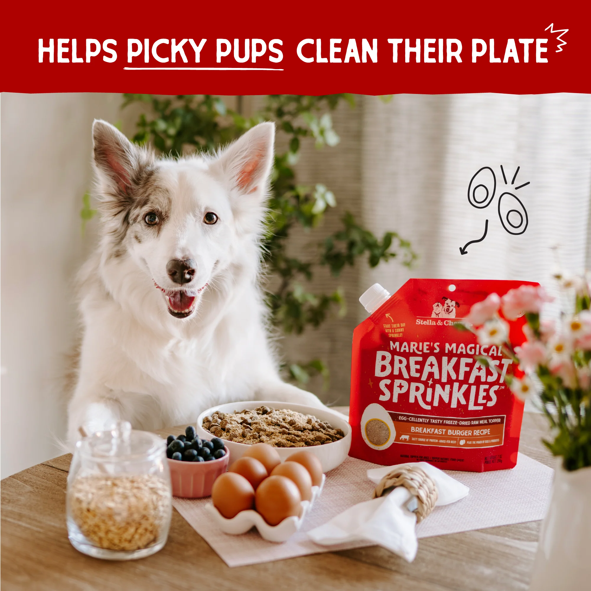 Marie’s Magical Breakfast Sprinkles Breakfast Burger for Dogs - Image 11