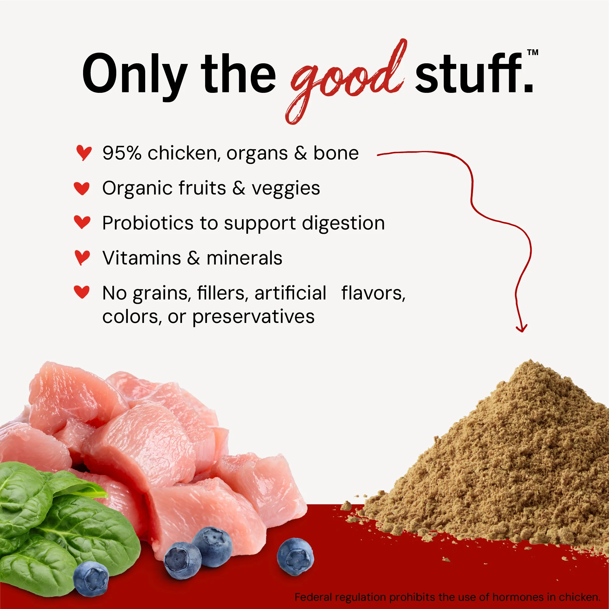 Marie’s Magical Dinner Dust Cage-Free Chicken for Dogs - Image 3