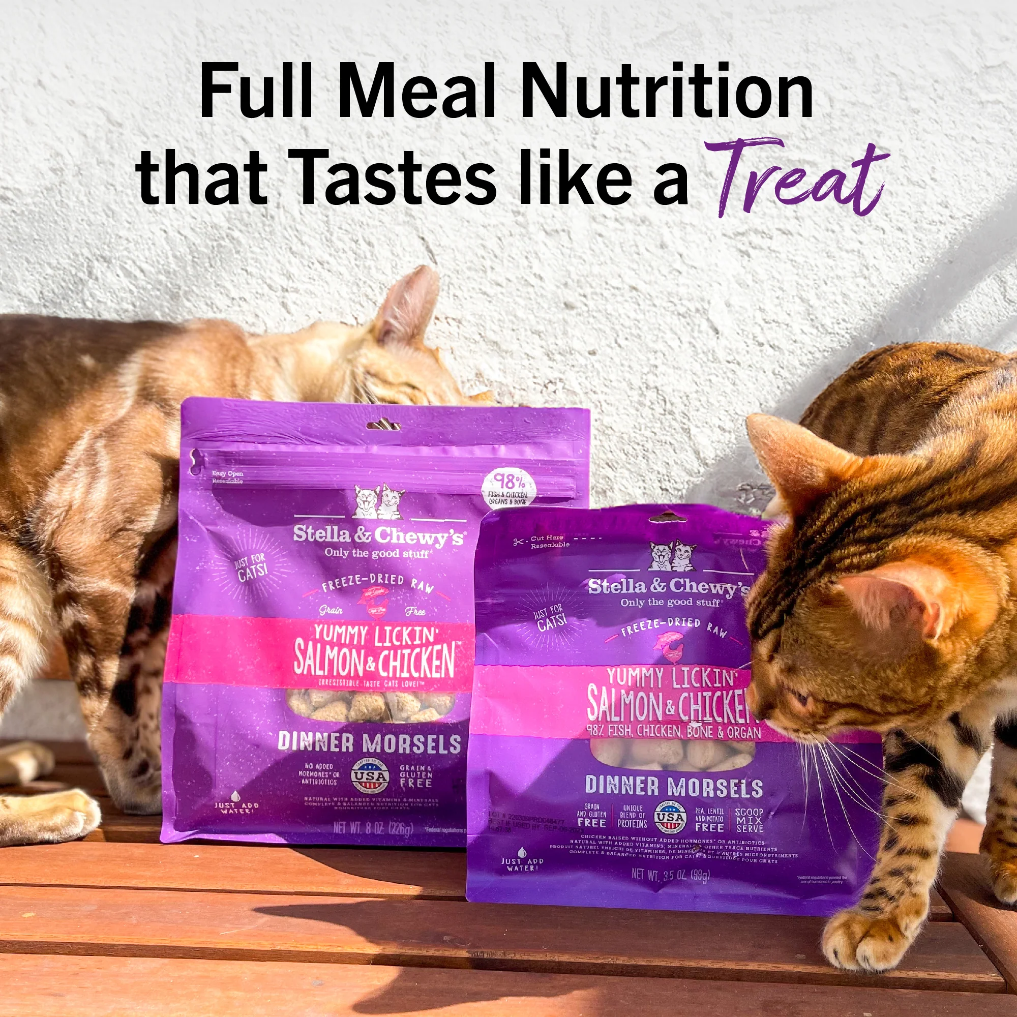 Yummy Lickin’ Salmon & Chicken Freeze-Dried Raw Dinner Morsels for Cats - Image 13