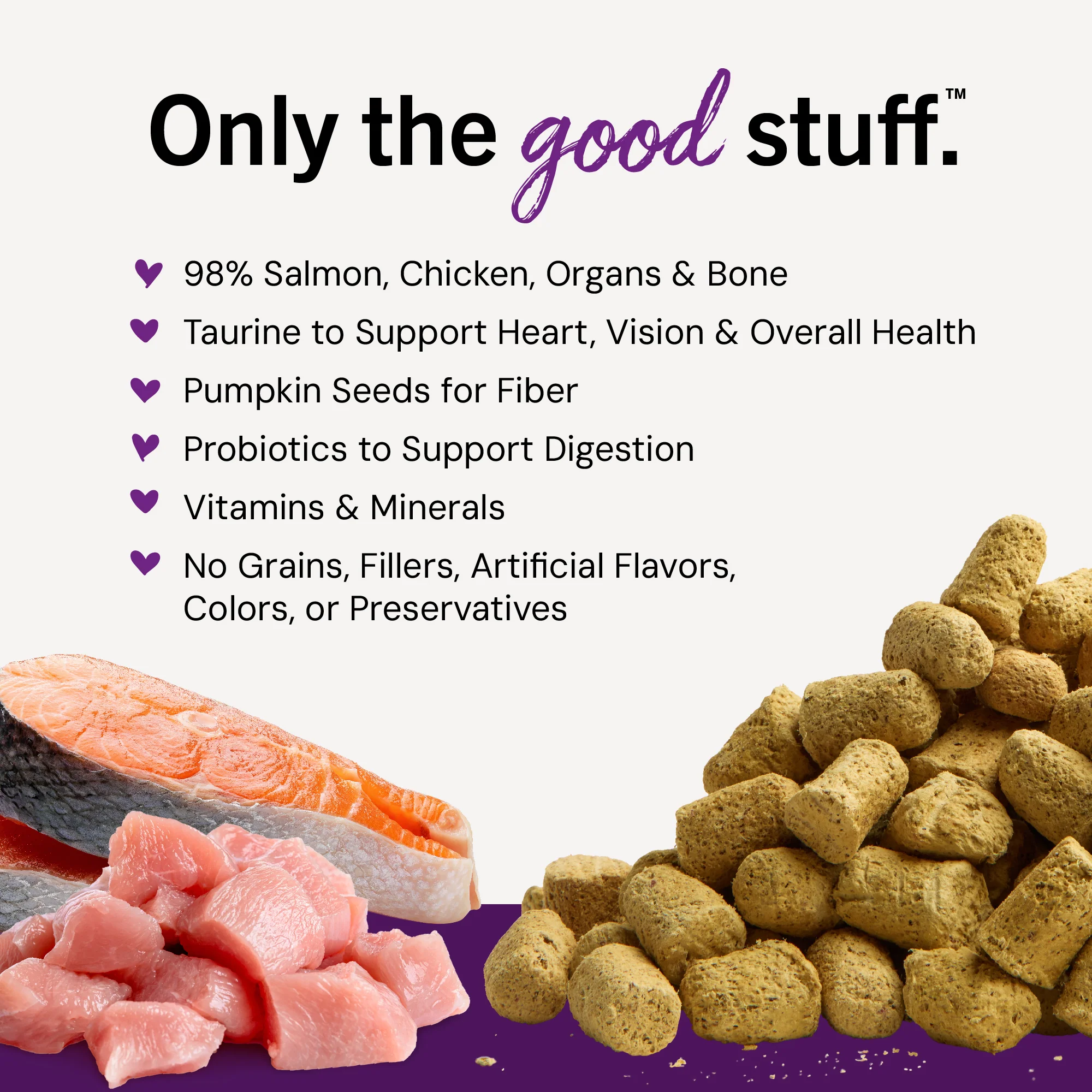 Yummy Lickin’ Salmon & Chicken Freeze-Dried Raw Dinner Morsels for Cats - Image 5